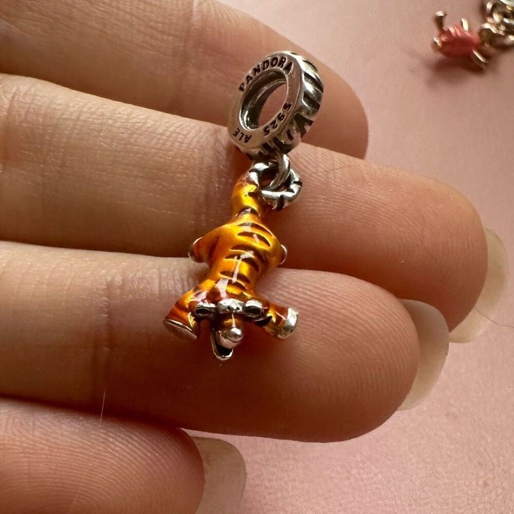 Pandora x Disney Winnie the Pooh Tigger Dangle Charm 792213CO1 - Picture 11 of 12
